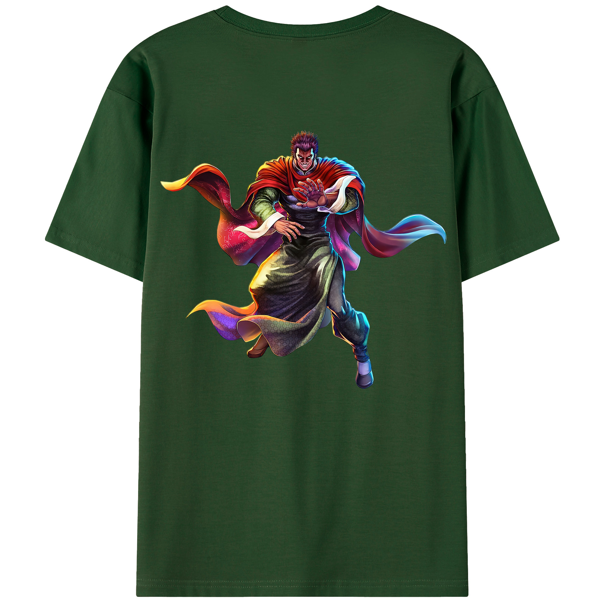 （画像用） 北斗の拳 Fist of the North Star 綿100％半袖Tシャツ（背面プリント）